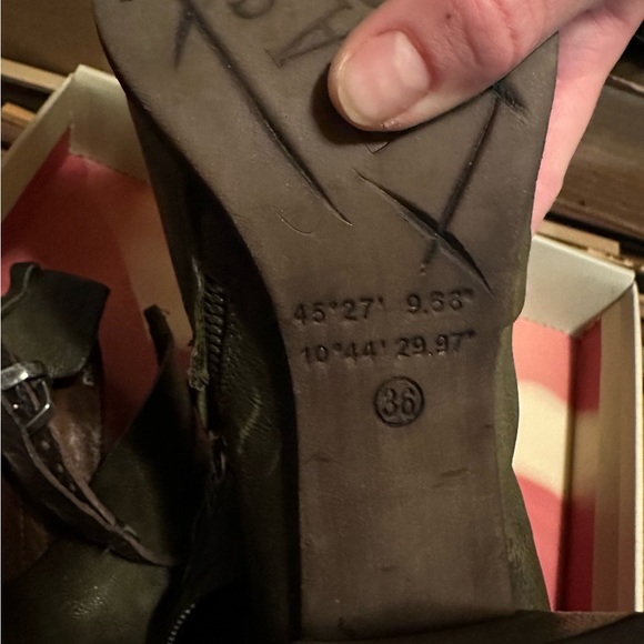 AS.98 green heeled booties - Picture 6 of 14